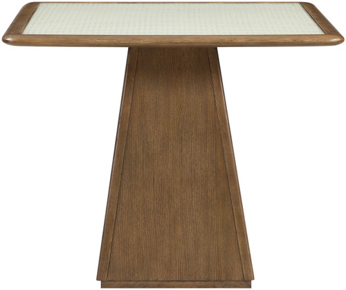 Atrium - Glass Top And Wood Base Dining Table