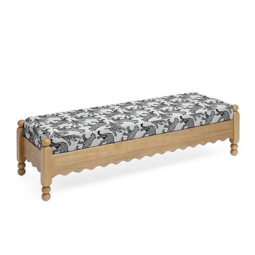 Thelma - Leopard Jacquard Bench