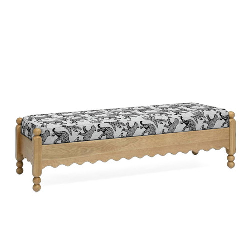 Thelma - Leopard Jacquard Bench