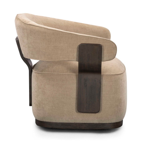 Madison - Linen Chenille Swivel Accent Chair