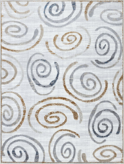Nova - 7'10" X 9'10" Area Rug - Multi / White