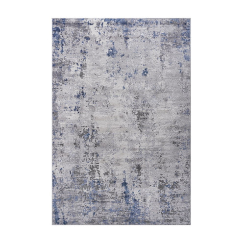 Marfi - 8' X 10' Abstract Area Rug - Silver / Blue