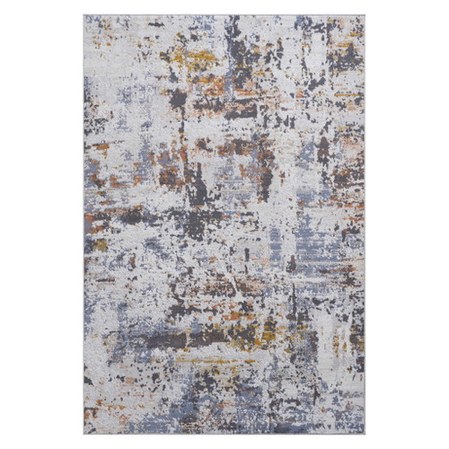 Payas - 8' X 10' Abstract Area Rug - Ivory / Blue