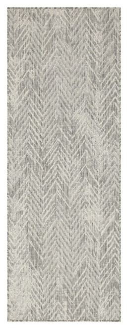 Sunshine - 5'3" X 7'3" Indoor, Outdoor Area Rug - Silver