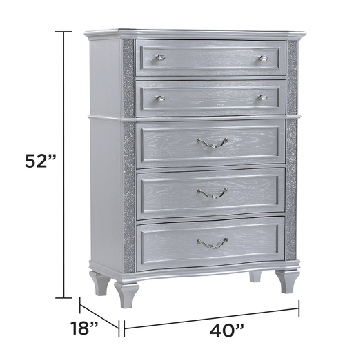 Mystic Wood Chest with 3 Drawers