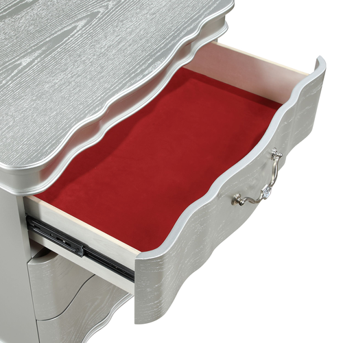 Eros Bedroom Set Collection In Silver