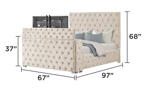 Encore Upholstered Sleigh Storage Bedroom Set