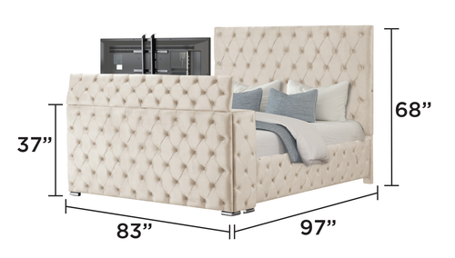 Encore Upholstered Sleigh Storage Bedroom Set
