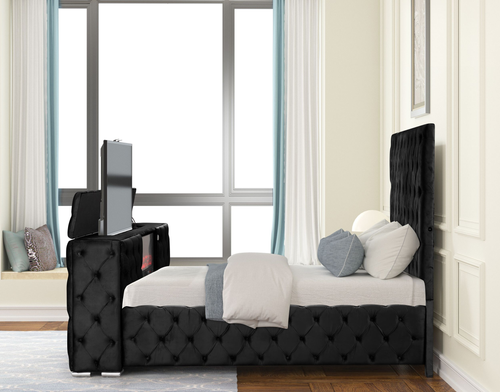 Encore Upholstered Sleigh Storage Bedroom Set