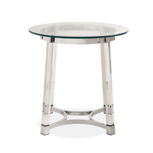 Lucinda - 24.5" End Table - Chrome