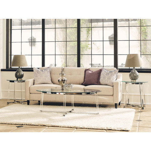 Lucinda - 24.5" End Table - Chrome