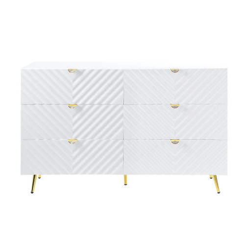 Gaines - 55" Dresser - White High Gloss