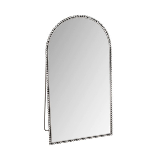 Arch Retro Full Length Mirror With Supporting Feet - Silver