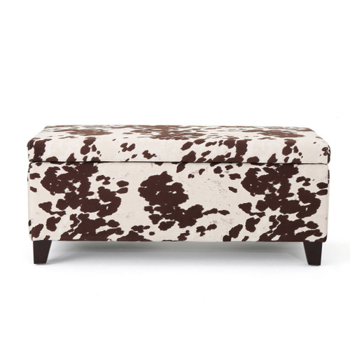 Storage Ottoman - Brown Multi