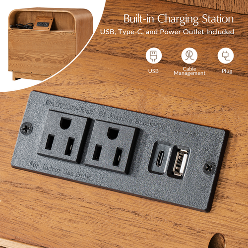 Yanick Modern 3-Drawer Nightstand in Wood