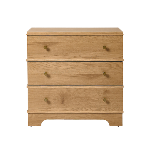 Carla 3-Drawer 26 in. W Nightstand with Built-In Charging Station