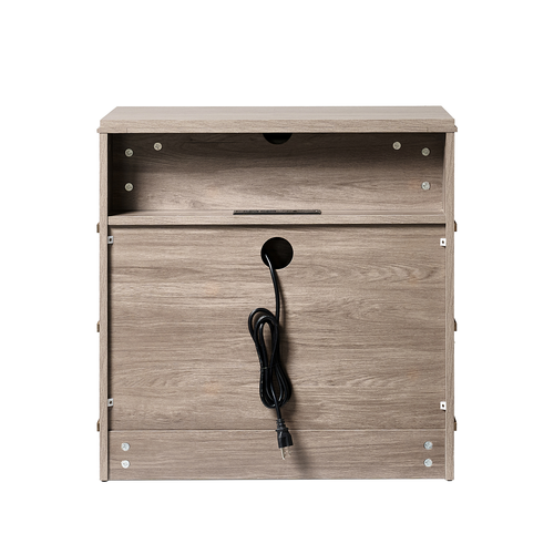 Carla 3-Drawer 26 in. W Nightstand with Built-In Charging Station