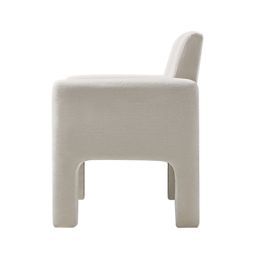 Novia Polyester Dining Chair with Wood Frame