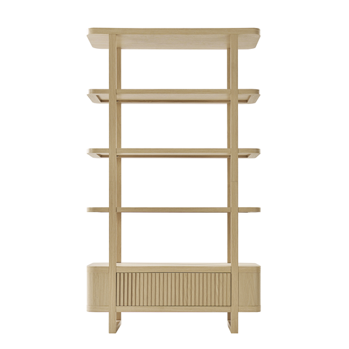 Elena Modern Wood 44 in. W Bookcase