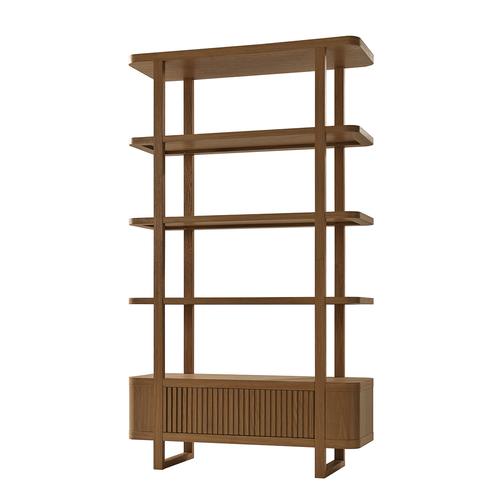 Elena Modern Wood 44 in. W Bookcase