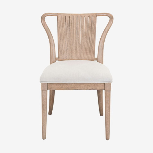 Sheridan Pointe - Shaped Corded Back Side Chair (RTA) - Vintage Natural