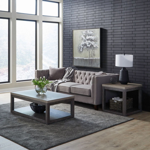Piedmont - 3 Piece Table Set - Charcoal / Ash