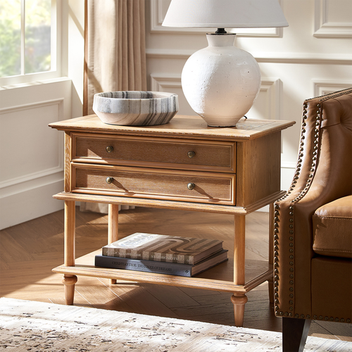 Constantin 28.4 in. W Nightstand with Built-In Outlets and USB Ports