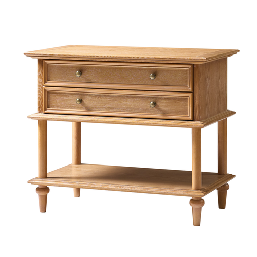 Constantin 28.4 in. W Nightstand with Built-In Outlets and USB Ports