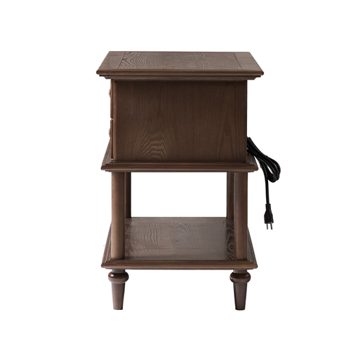 Constantin 28.4 in. W Nightstand with Built-In Outlets and USB Ports