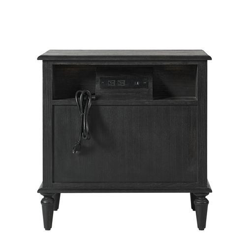 Weer Farmhouse Solid Wood 2-Drawer 23.6 in. W Nightstand