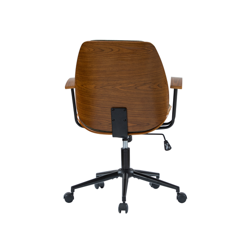 Adrian 24.75 in. W Height-adjustable Swivel Solid Wood Polyester Office Chair