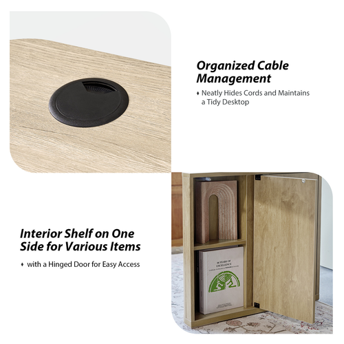 Baggio Modern Electric Adjustable Standing Desk with Cable Management