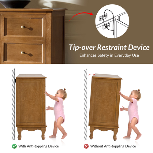 Clare 58" Wide 4 Door Sideboard with Apron Design and Solid Wood Legs