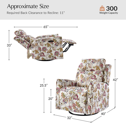 Arnold Powered Polyester Full Motion Recliner with Dual Motor Headrest and Footrest Separate Control