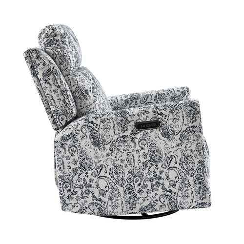 Arnold Powered Polyester Full Motion Recliner with Dual Motor Headrest and Footrest Separate Control