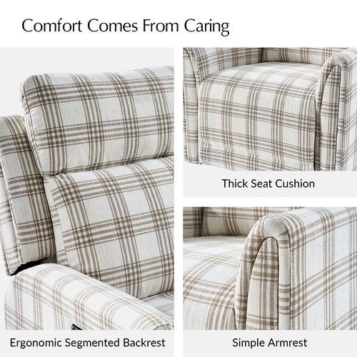 Arnold Powered Polyester Full Motion Recliner with Dual Motor Headrest and Footrest Separate Control