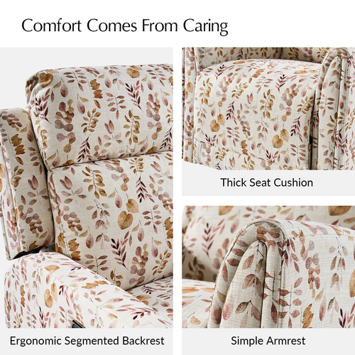 Arnold Powered Polyester Full Motion Recliner with Dual Motor Headrest and Footrest Separate Control