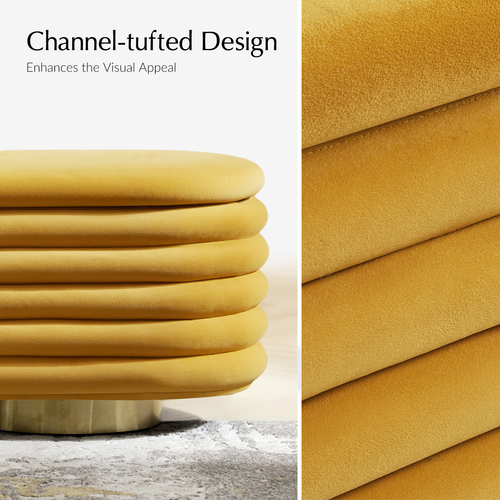 Zebulon 54 in. Velvet Upholstered Storage Bedroom Bench