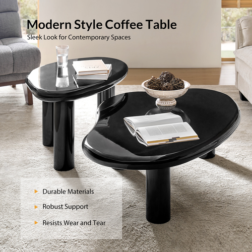 Canelio Modern 24 in. Wood Nesting Coffee Table
