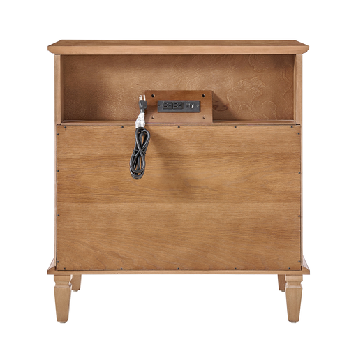 Jovina 30 in. W 4-Drawer Accent Chest with Built-in Divider Tray and Charging Station