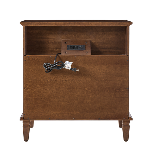 Jovina 30 in. W 4-Drawer Accent Chest with Built-in Divider Tray and Charging Station