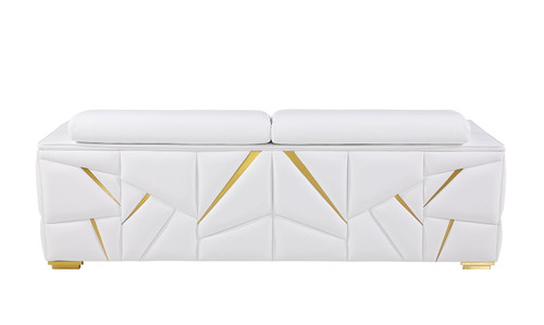 1120 - Top Grain Italian Leather Living Room Set