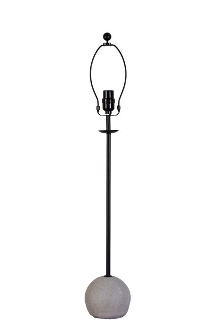 "Urban Sphere" Concrete Buffet Lamp (Set of 2) - Concrete/Matte Black