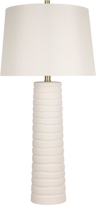 "Calming Flow" Ceramic Table Lamp (Set of 2) - Textured White