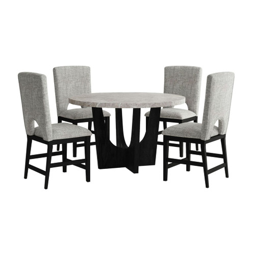 Oregon - 5 Piece Counter Height Dining Set (Round Counter Table And Four Chairs)