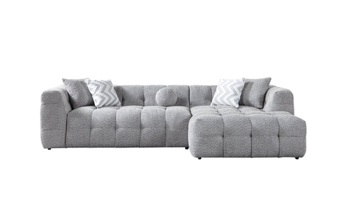 Ivy Gray Boucle RAF 110" Sectional