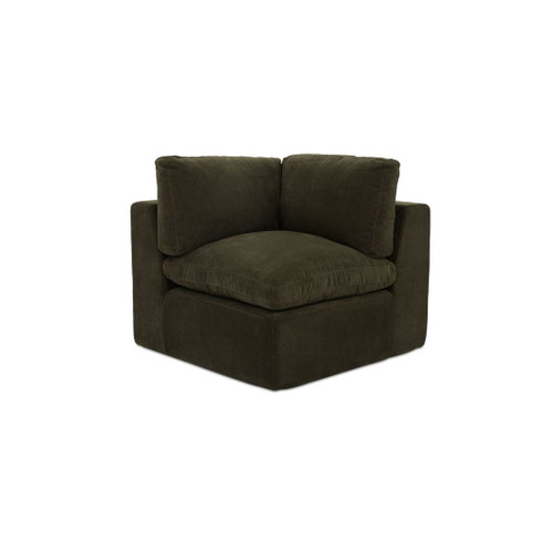 Cates - Corner Chair - Dark Green