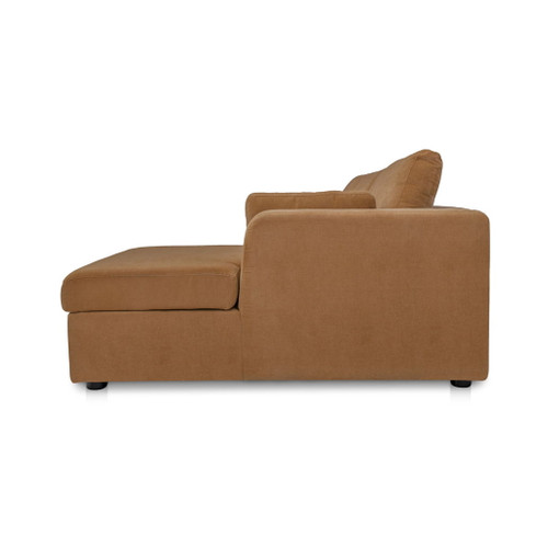 Burrow - Sleeper Sectional With Right Storage Chaise - Ginger