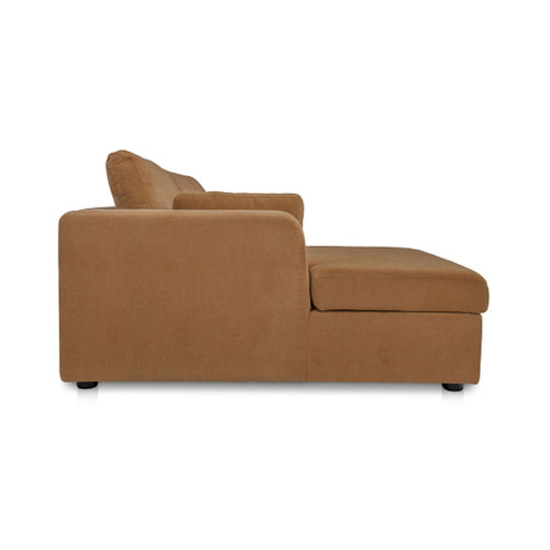 Burrow - Sleeper Sectional With Left Storage Chaise - Ginger
