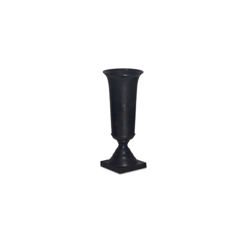 Cassia - Cast Aluminum Vase - Black